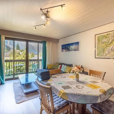 Centre, 51m2, Vue Mt Blanc, 2 A 6 Pers, 2 Balcons דירה *
