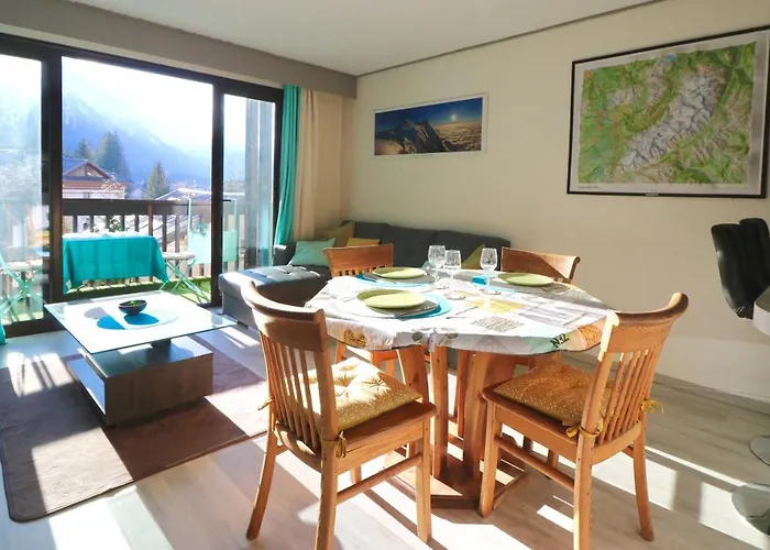 Centre, 51m2, Vue Mt Blanc, 2 A 6 Pers, 2 Balcons