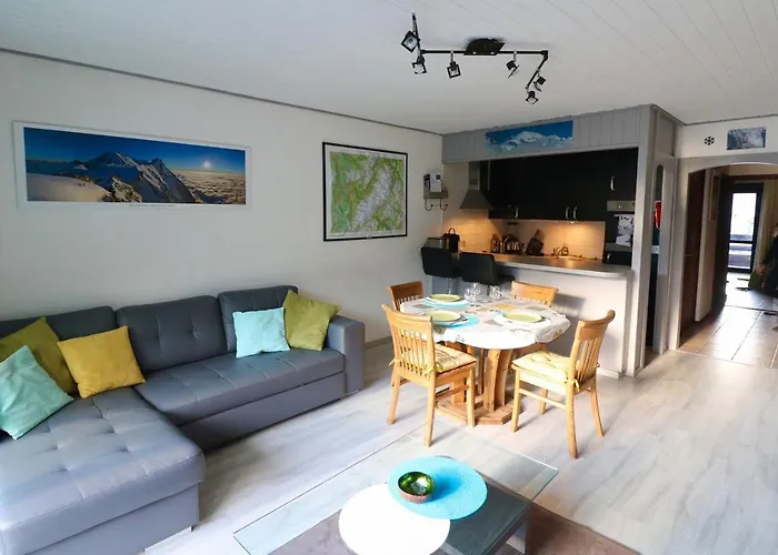 Centre, 51m2, Vue Mt Blanc, 2 A 6 Pers, 2 Balcons Chamonix